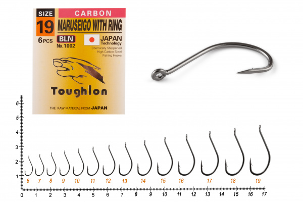 Крючки Toughlon MARUSEIGO WITH RING (1002)