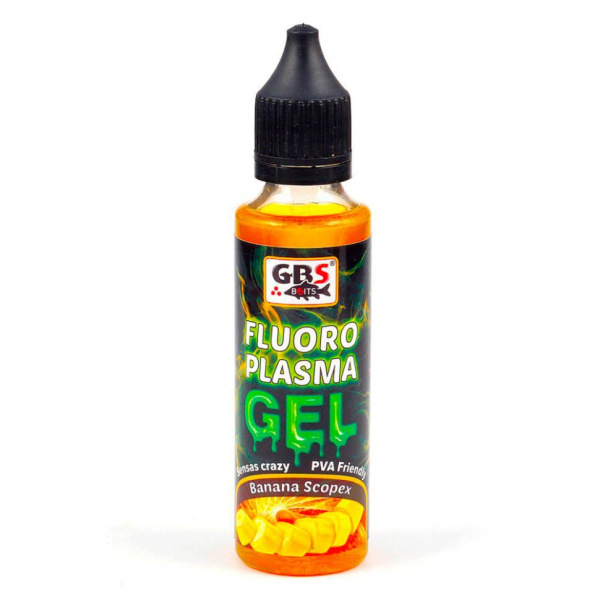 Флюоресцентный гель GBS "Fluoro Plazma" Banana Scopex Банан + Сладости