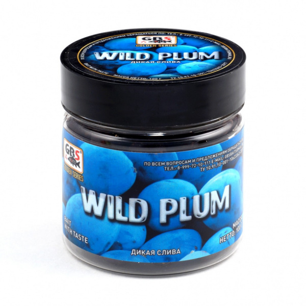 Бойлы GBS насадочные Wild Plum Дикая Слива 15мм (100 г, банка) 