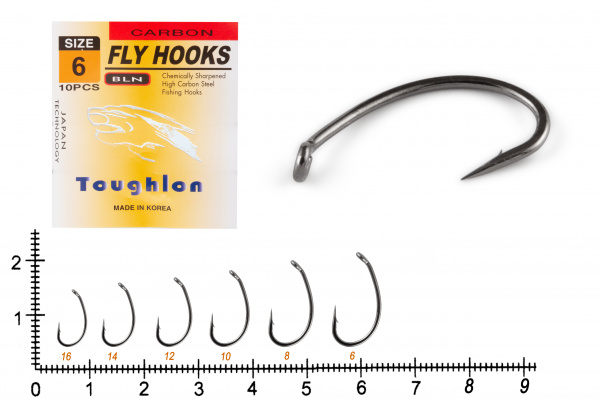 Крючки Toughlon FLY HOOKS