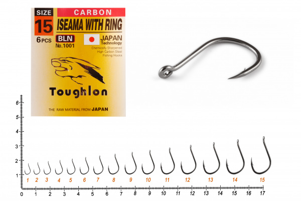 Крючки Toughlon ISEAMA WITH RING