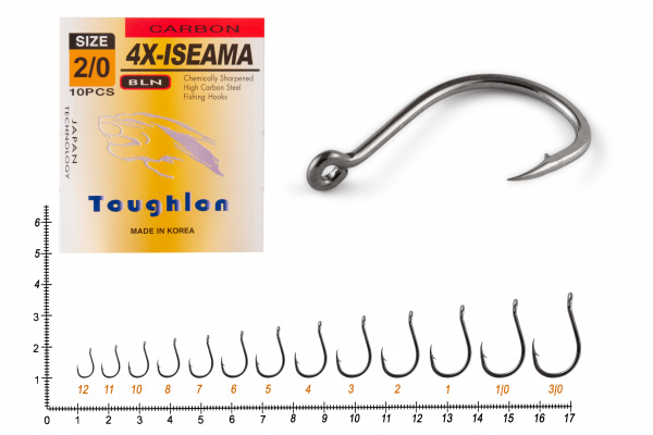 Крючки Toughlon 4X-ISEAMA